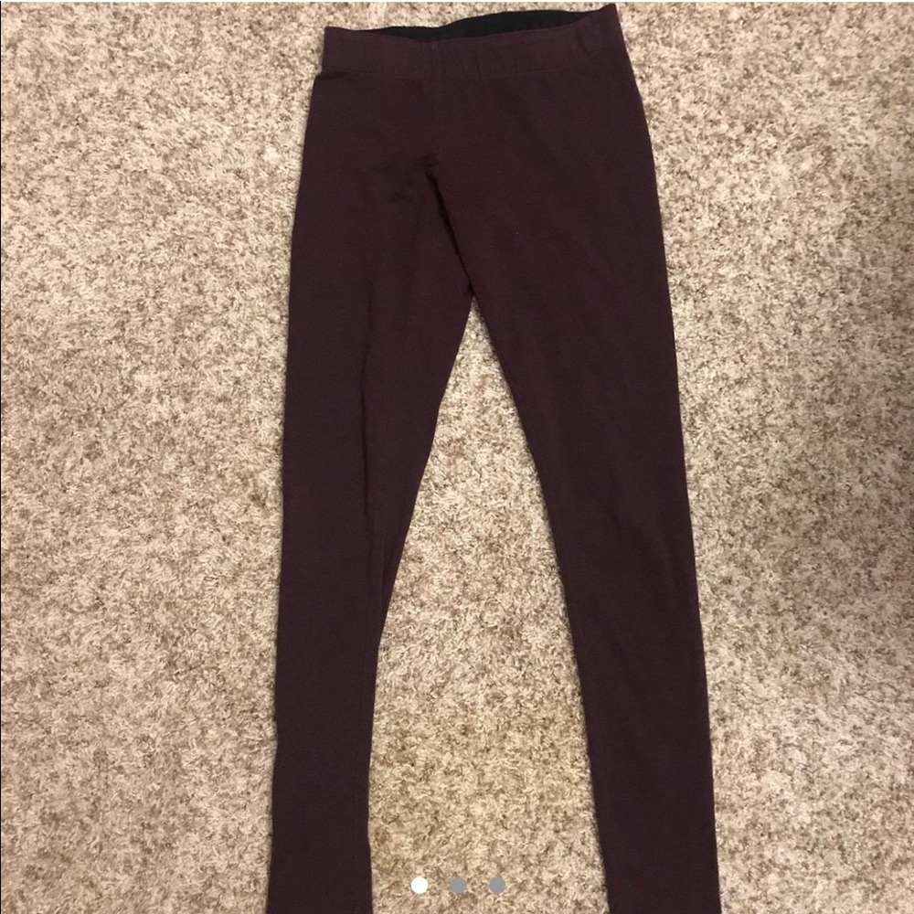 Garage dark maroon leggings